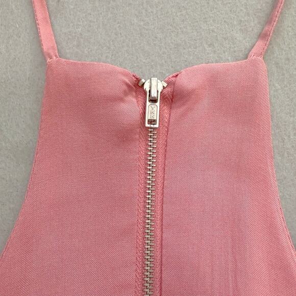 Romeo and Juliet Couture Rose Tan Swing Cutaway Trapeze Mini Dress Tunic Sz Med - Picture 6 of 12